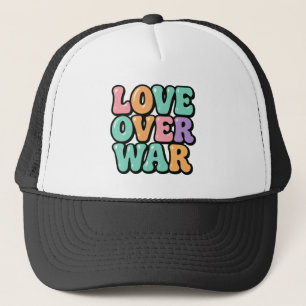 Liefde Boven Oorlog 70s Retro Bubble Trucker Pet