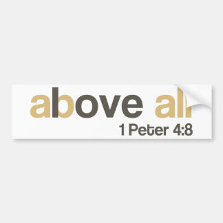Liefde bovenal bumpersticker