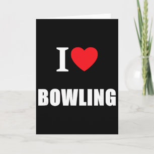Liefde Bowling Bowler Kroon Plat Cricket Tien Pin Kaart