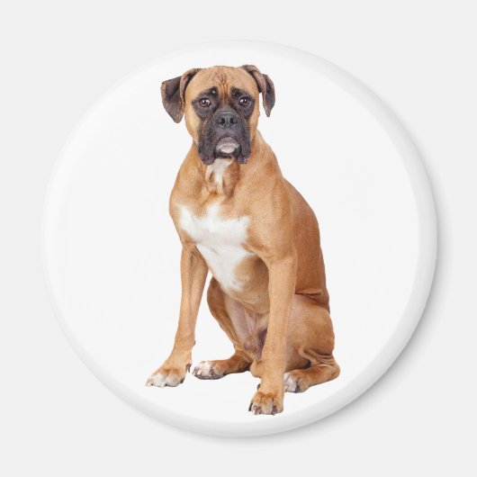 Liefde Boxer Puppy Hond Koelkast Magneet (Voorkant)