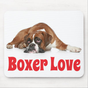 Liefde Boxer Puppy Hond Muismat
