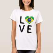Liefde - Braziliaanse vlag T-shirt (Voorkant)