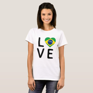 Liefde - Braziliaanse vlag T-shirt
