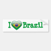 Liefde Brazilië Bumpersticker (Voorkant)