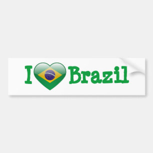 Liefde Brazilië Bumpersticker