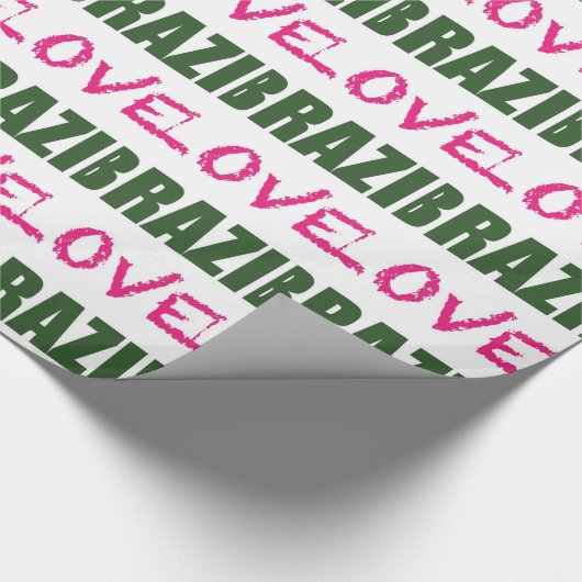 Liefde Brazilië Cadeaupapier (Hoek)