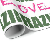Liefde Brazilië Cadeaupapier (Rol Hoek)