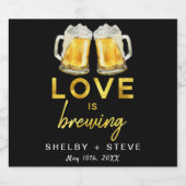 Liefde breekt bier etiket (Enkel label)