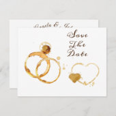 Liefde breekt de datum op save the date (Voorkant / Achterkant)