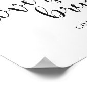 Liefde breekt een trouwe trouwe koffieborden poster (Hoek)