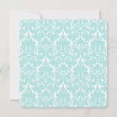 Liefde breekt Floral Bridal Tea Shower Kaart (Achterkant)