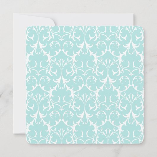 Liefde breekt Floral Bridal Tea Shower Kaart (Achterkant)