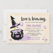 Liefde breekt halloween heks Vrijgezellenfeest Kaart (Voorkant)