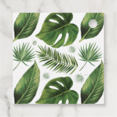 Liefde breekt het tropische palmtheeVrijgezellenfe Bedankjes Labels (Achterkant)