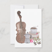 Liefde breekt, koffie met de titel Shower Invitati Kaart (Achterkant)