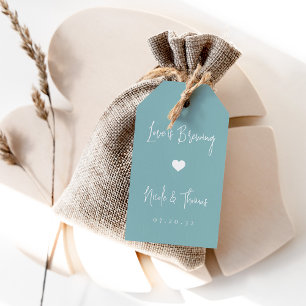 Liefde breekt   Koffie- of Tea Favor-tags Cadeaulabel