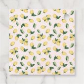 Liefde breekt Lemons Tea Vrijgezellenfeest Roze Bedankjes Labels (Achterkant)