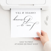 Liefde breekt moderne zwarte-bruiloft-koffie poster