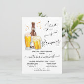 Liefde breekt repetitief Dinner Beer Kaart (Staand voorkant)