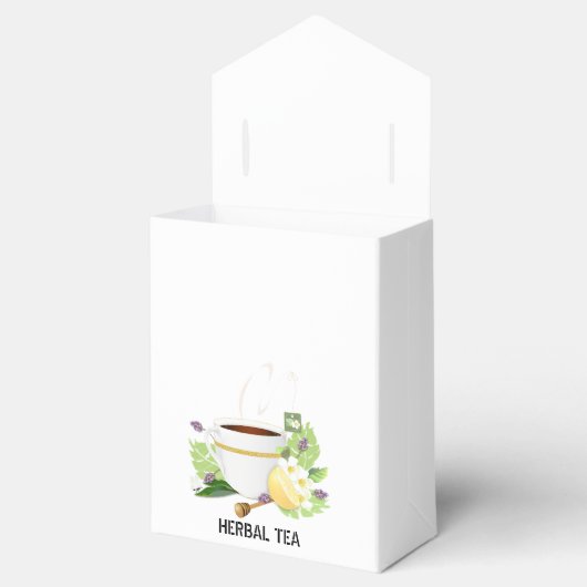 Liefde breekt tea Wedding Bedankdoosjes (Geopend)