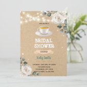 Liefde breekt theethema vrijgezellenfeest kaart (Staand voorkant)