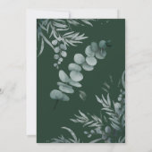 Liefde breekt Vrijgezellenfeest Eucalyptus Kaart (Achterkant)