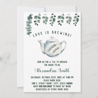 Liefde breekt Vrijgezellenfeest Eucalyptus Kaart