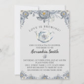 Liefde breekt Vrijgezellenfeest grijze Floral Kaart (Voorkant)