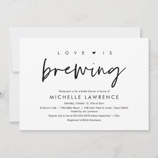 Liefde breekt, Vrijgezellenfeest van de Tea Party, Kaart (Voorkant)