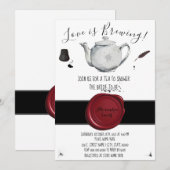 Liefde breekt | Vrijgezellenfeest van thee Kaart (Voorkant / Achterkant)