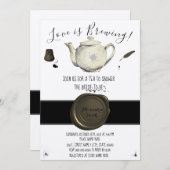 Liefde breekt | Vrijgezellenfeest van thee Kaart (Voorkant / Achterkant)