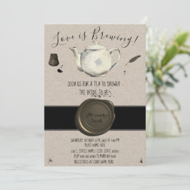 Liefde breekt | Vrijgezellenfeest van thee Kaart