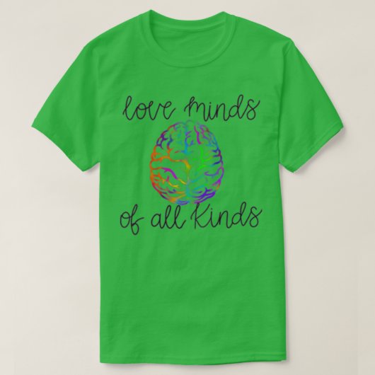 Liefde breinen van allerlei soorten t-shirt (Design voorkant)