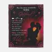 Liefde brief aan mijn verpleegster Vriendin van Bo Fleece Deken (Voorkant)