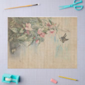 Liefde brief met Hibiscus Decoupage | Weefselpapie Tissuepapier (Craft)