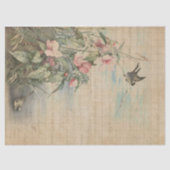 Liefde brief met Hibiscus Decoupage | Weefselpapie Tissuepapier (Voorkant)