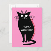 Liefde brief van mijn kat feestdagenkaart (Voorkant / Achterkant)