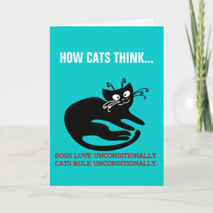 Liefde brief van mijn kat: gehoorzaamheidstraining feestdagen kaart