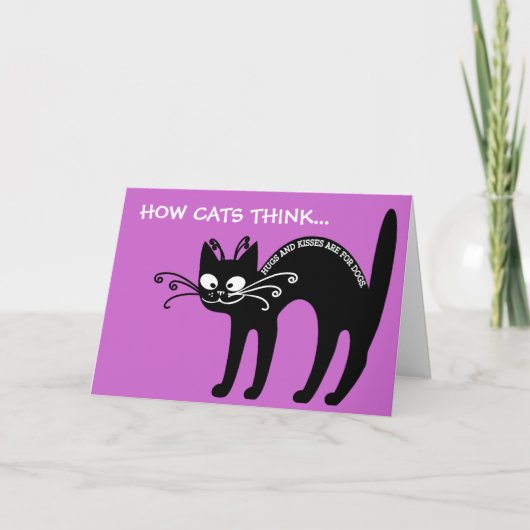 Liefde brief van mijn kat: katteetiquette feestdagen kaart (Voorkant)