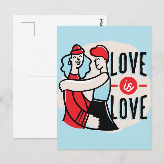 Liefde Briefkaart (Voorkant / Achterkant)