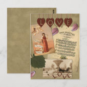  liefde Briefkaart (Voorkant / Achterkant)