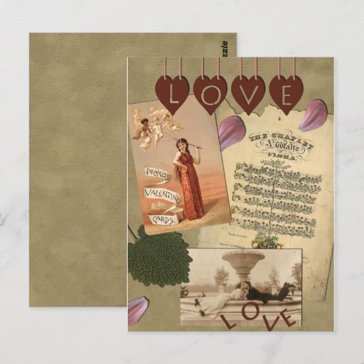 liefde Briefkaart (Voorkant / Achterkant)