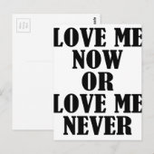 liefde briefkaart (Voorkant / Achterkant)