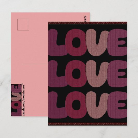 Liefde Briefkaart (Voorkant / Achterkant)