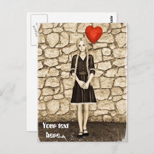  liefde briefkaart (Voorkant / Achterkant)