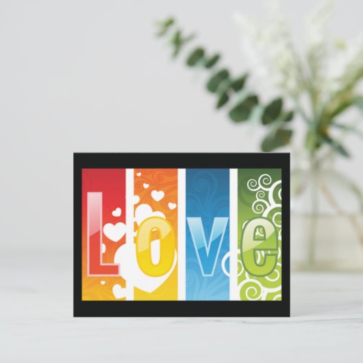 Liefde Briefkaart (Staand voorkant)