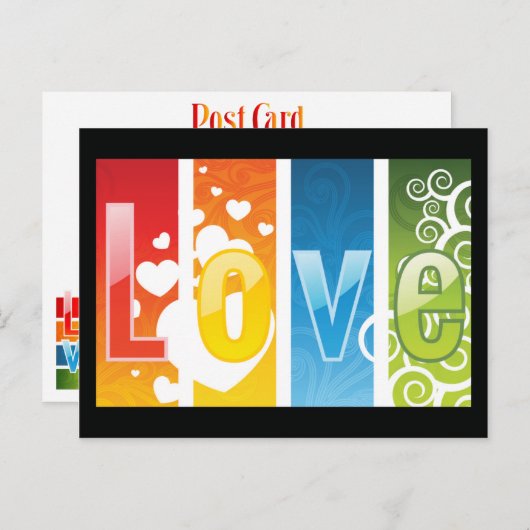 Liefde Briefkaart (Voorkant / Achterkant)