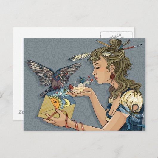 Liefde briefkaart (Voorkant / Achterkant)