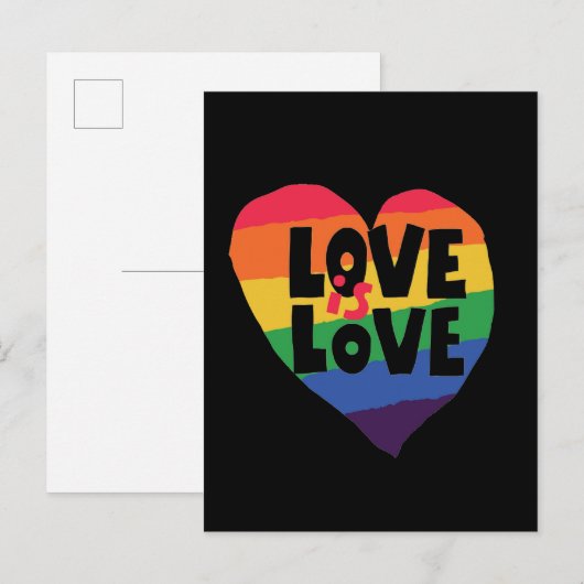 Liefde Briefkaart (Voorkant / Achterkant)