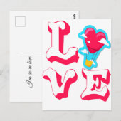liefde briefkaart (Voorkant / Achterkant)